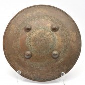 NEAR EASTERN METAL SHIELD WITH INCISED