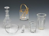 GROUPING OF 6 BACCARAT CRYSTAL PIECES.Grouping