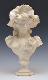 ADOLPHO CIPRIANI, CARVED MARBLE BUST