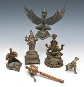 GROUPING OF INDIAN STATUES AND A PRAYER