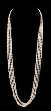 4 STRAND FRESHWATER PEARL NECKLACE,
