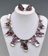 AEM OF TAXCO STERLING/AMETHYST NECKLACE