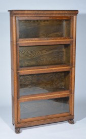 4 STACK LAWYERS BOOKCASE WITH EXTRA