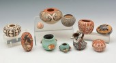 11 NATIVE AMERICAN POTTERY PIECES, ACOMA,