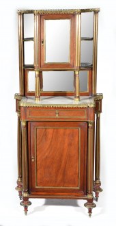 FRENCH DISPLAY CABINET, 19TH C.French