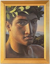 DAVID LIGARE PAINTING, CLASSICAL HEAD