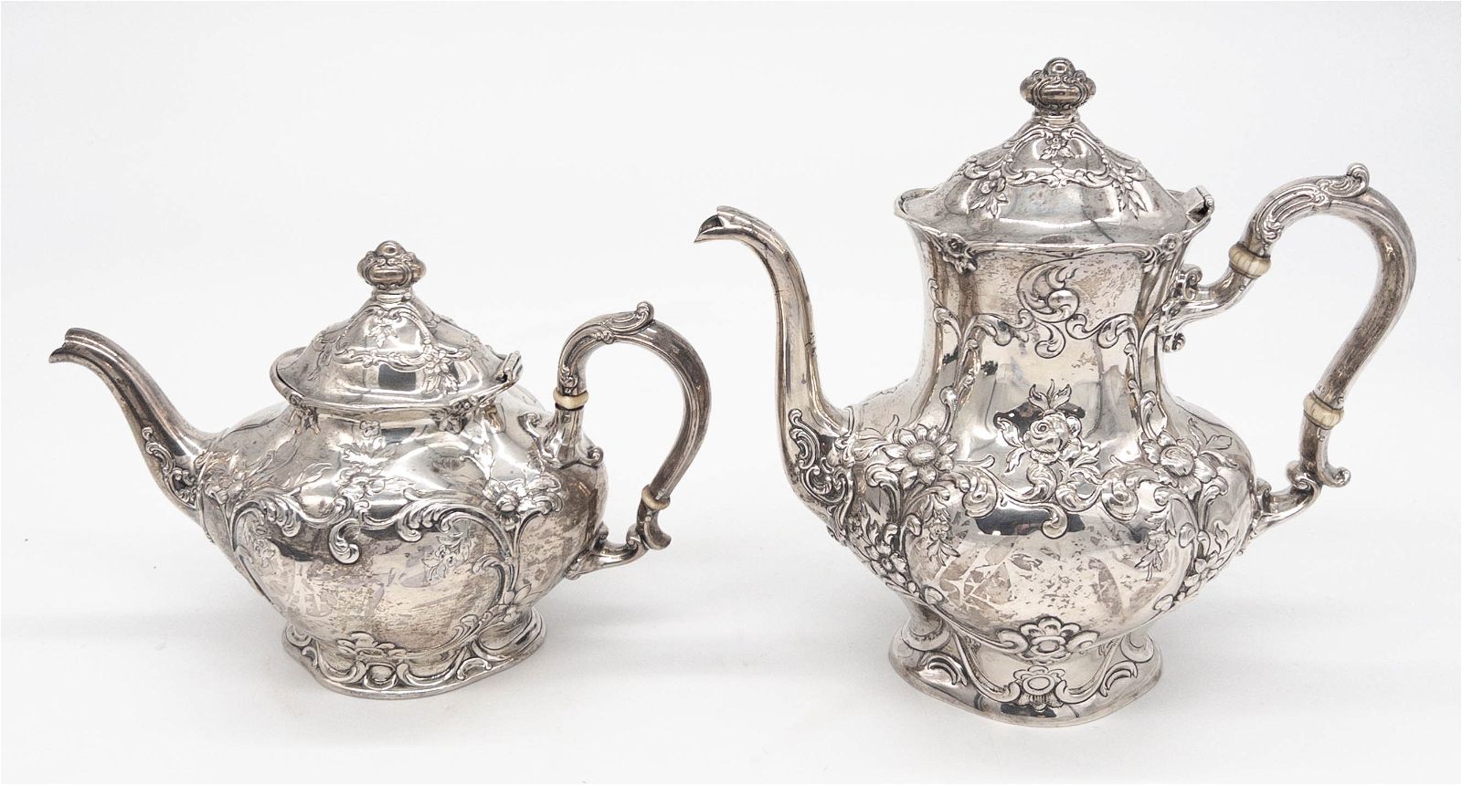 GORHAM STERLING SILVER REPOUSSE TEA