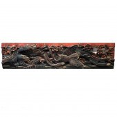 19/20TH C. CHINESE WOOD CARVED PANELLarge