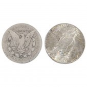 TWO SILVER DOLLARSGrouping of Two Silver
