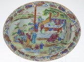 CHINESE FAMILLE ROSE MEAT PLATTER, 19TH
