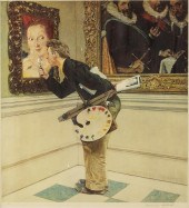NORMAN ROCKWELL, ARTIST CRITIC, LITHOGRAPHProperty