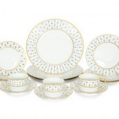 A Raynaud-Limoges Nyon Porcelain Dinner