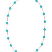 VAN CLEEF & ARPELS, WHITE GOLD AND TURQUOISE