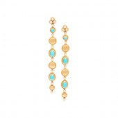 LALAOUNIS, TURQUOISE AND DIAMOND EARRINGS
Alternating