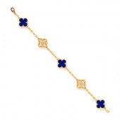 VAN CLEEF AND ARPELS, YELLOW GOLD, LAPIS