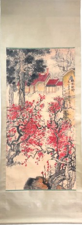 A CHINESE SCROLL PAINTINGHt.137cm Wd.68cm