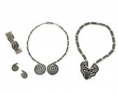 A GROUP OF MARGOT DE TAXCO SILVER AND