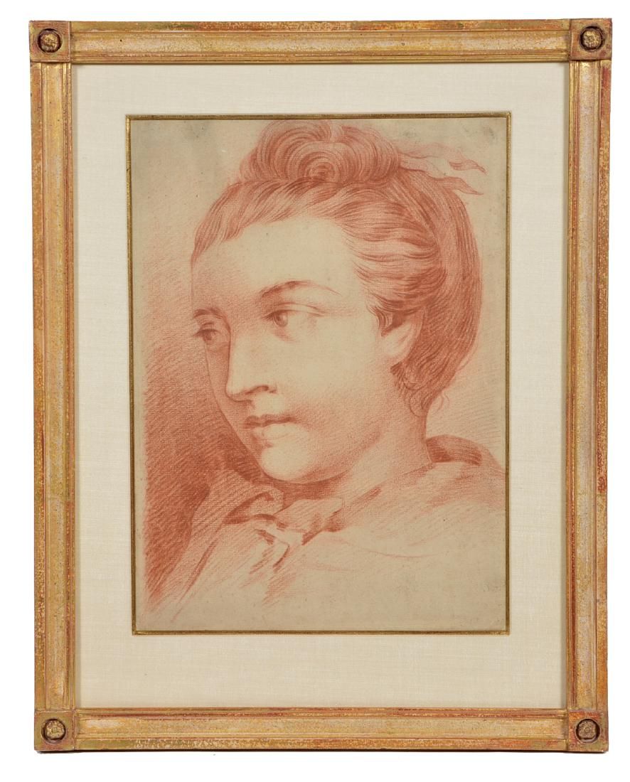 18TH C PASTEL OF YOUNG GIRL MARIE 3d14cc
