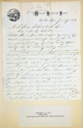 DOROTHEA L. DIX HANDWRITTEN LETTER WITH