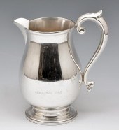 CARTIER STERLING SILVER WATER PITCHER,