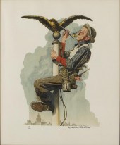 NORMAN ROCKWELL, GILDING THE EAGLE,