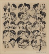 NORMAN ROCKWELL, THE GOSSIPS, LITHOGRAPHProperty