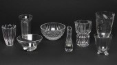 8 PIECES OF GLASS INCL. BACCARAT, ORREFORS