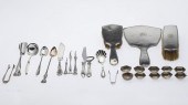 STERLING SILVER DRESSER SET AND MISCELLANEOUS
