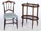 VICTORIAN WOOD SIDE CHAIR   3d3161