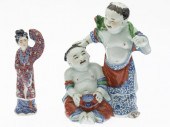 CHINESE PORCELAIN GUANYIN AND A FIGURAL