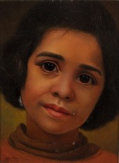 LESLIE EMERY, PORTRAIT OF A GIRL, OIL