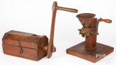 IRON AND WOOD COFFEE MILL & SAUSAGE