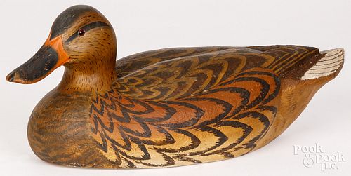CARVED AND PAINTED CORK MALLARD 3d3504