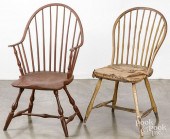 CONTINUOUS ARM WINDSOR CHAIR, CA. 1790,