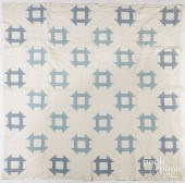 MONKEY WRENCH PATCHWORK QUILT, EARLY