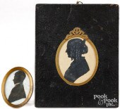SILHOUETTE OF A WOMAN, EARLY 19TH C.Silhouette