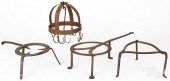 GROUP OF WROUGHT IRON HEARTH EQUIPMENTGroup