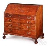 NEW YORK CHIPPENDALE MAHOGANY FALL FRONT
