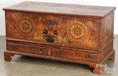 PENNSYLVANIA PAINTED DOWER CHEST, LATE
