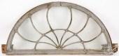 PAINTED ARCHED TRANSOM WINDOW, 19TH