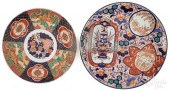 TWO LARGE IMARI CHARGERS, 16 AND 18