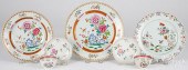 THREE CHINESE EXPORT PORCELAIN PLATES
