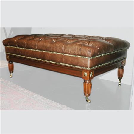 William IV Style Leather Tufted 68632
