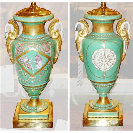 Pair of Paris Painted and Gilt 6842c