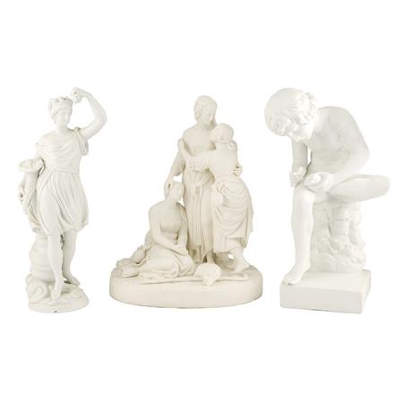 Group of Three Parian and Bisque 69971