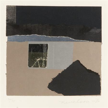 Louise Nevelson UNTITLED Color etching, aquatint