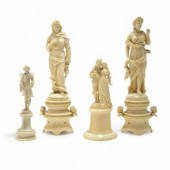 Group of Four Continental Carved 6a324