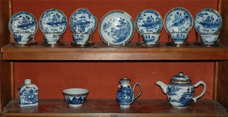 Assembled Chinese Export Blue and White Porcelain