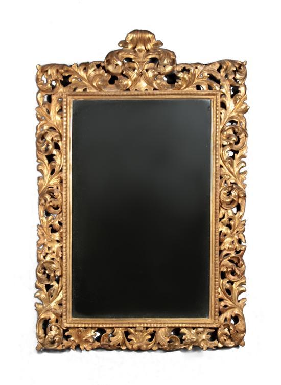 Italian carved gesso giltwood mirror  77d67