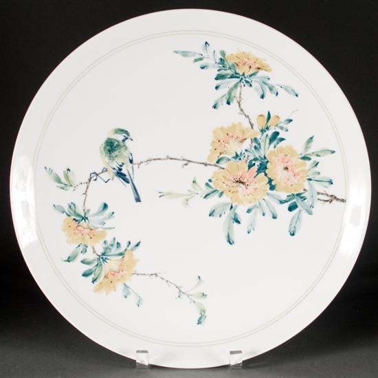 Herend painted porcelain charger 20th century;